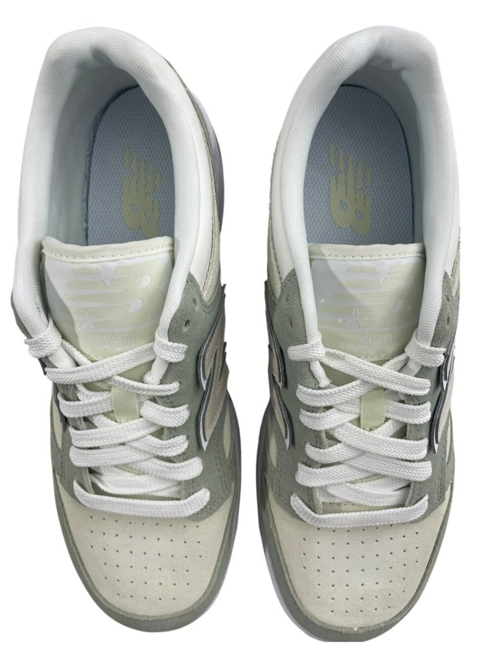 New Balance 480 Court Shoes Green & White Suede Unisex Men's Sz 9.5 Wmn's 11 NEW - Picture 5 of 11